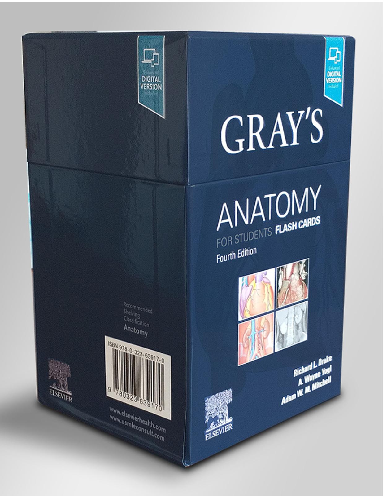 Gray’s Anatomy for Students Flash Cards 