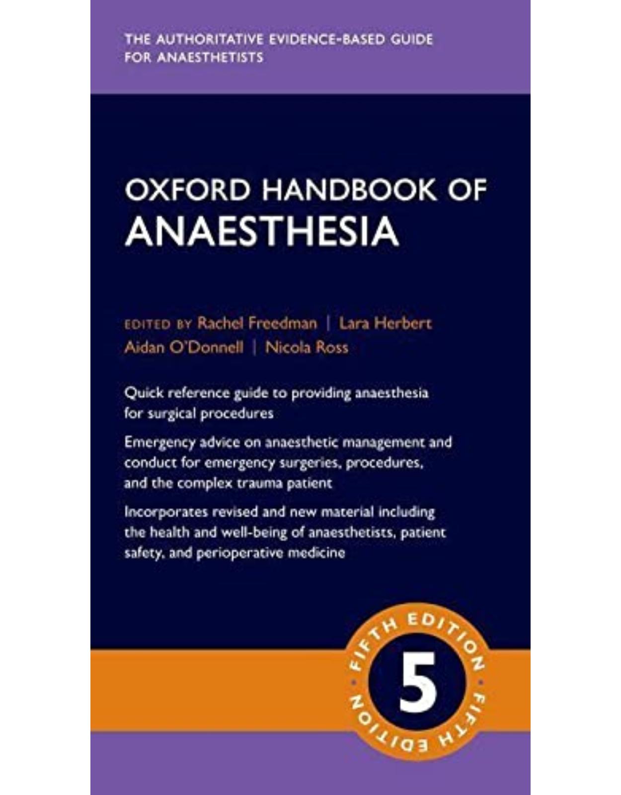 Oxford Handbook of Anaesthesia