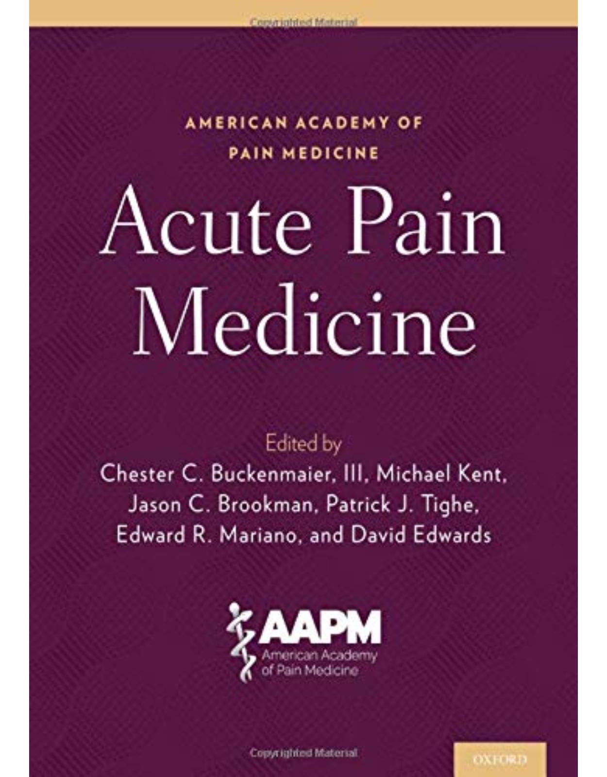 Acute Pain Medicine