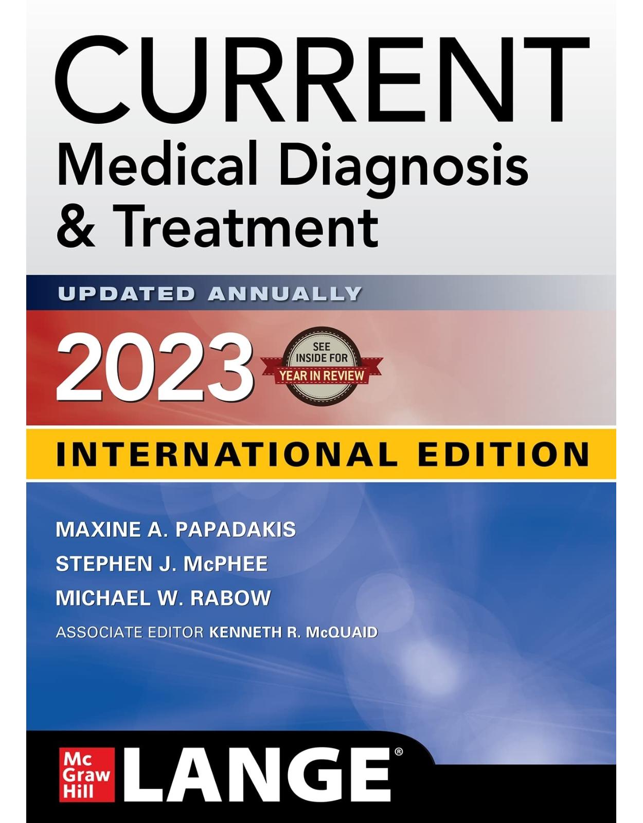 Current Medical Diagnosis And Treatment 2023