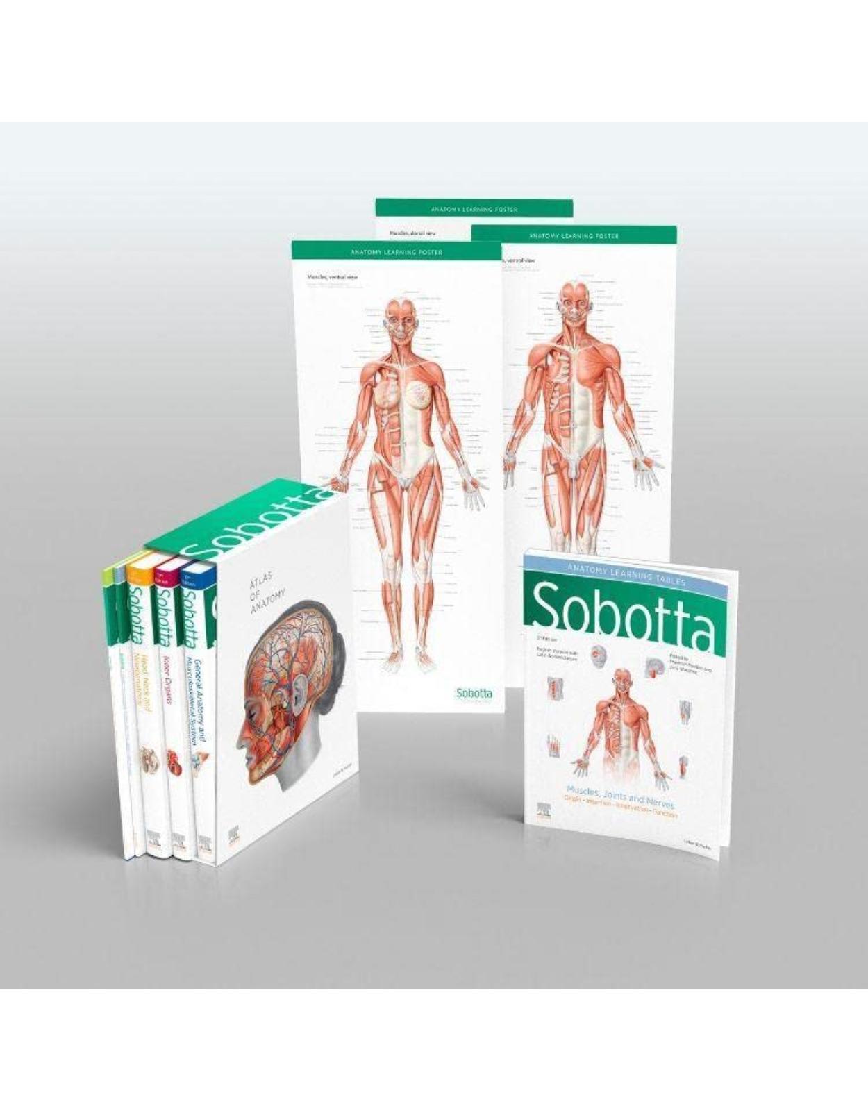 Atlas de anatomie Sobotta. Sobotta atlas of anatomy, Package, 17th ed., English/Latin