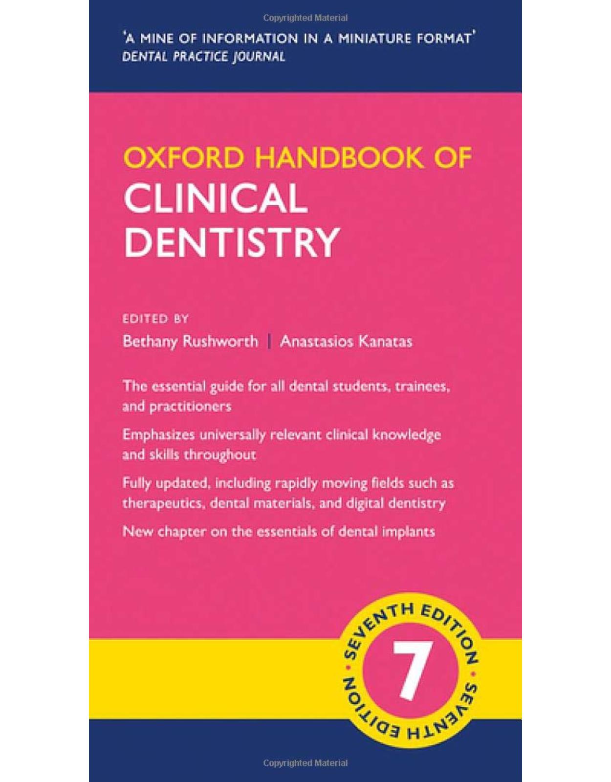 Oxford Handbook of Clinical Dentistry (Oxford Medical Handbooks)