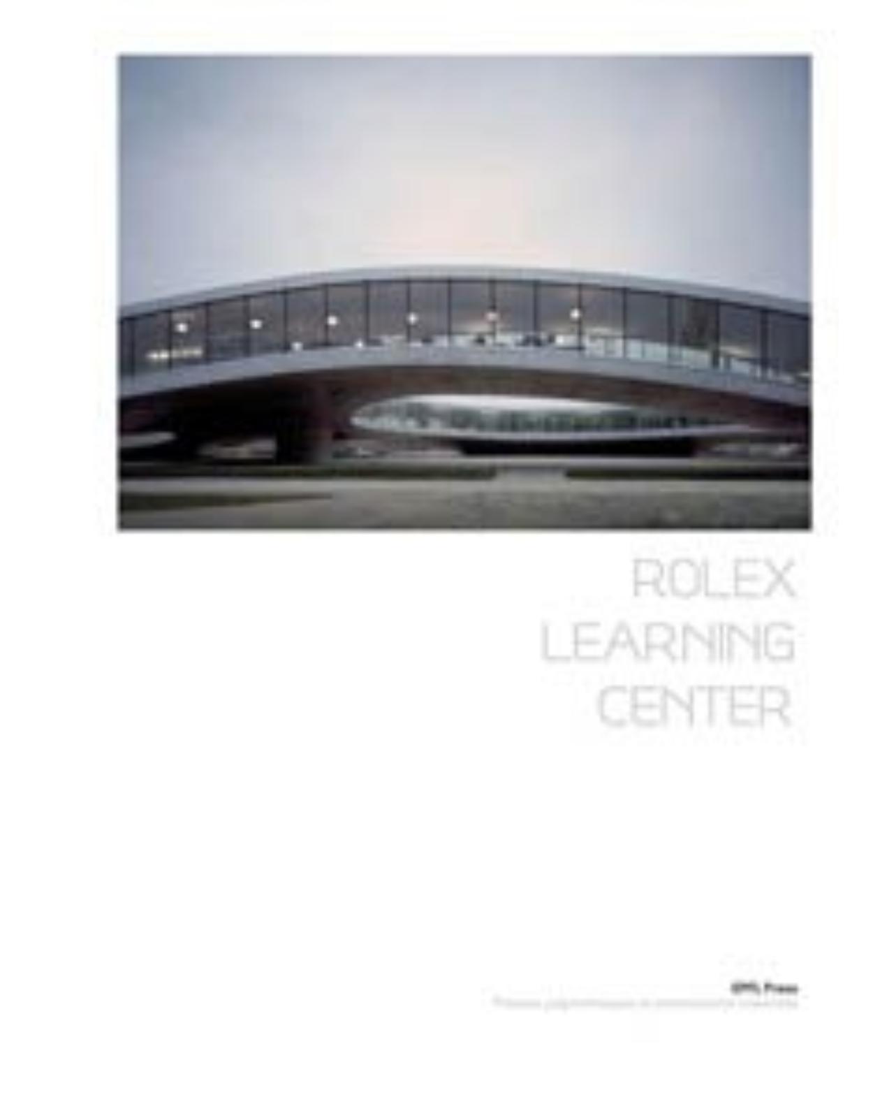 The Rolex Learning Center