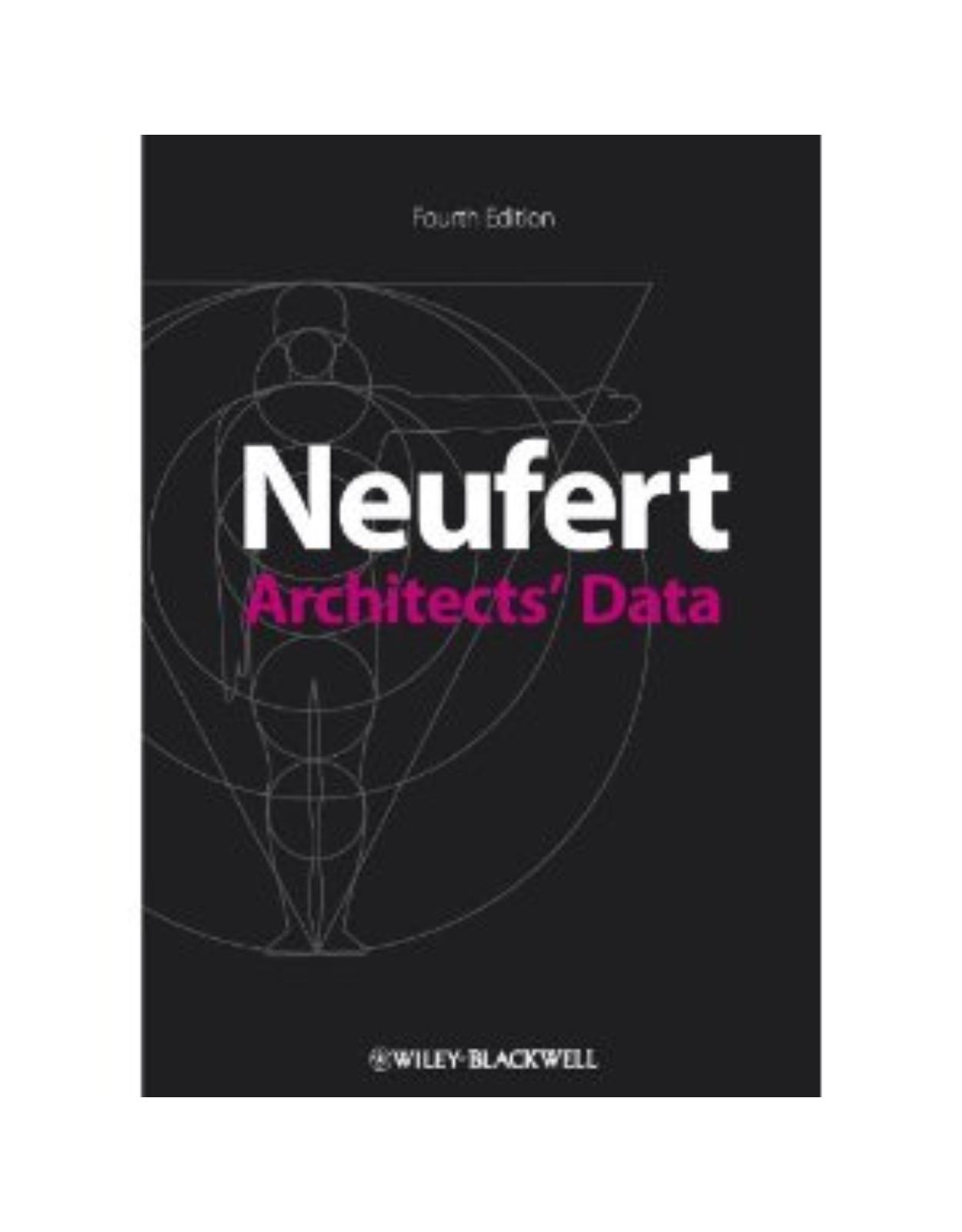 Neufert Architects' Data 4th Edition