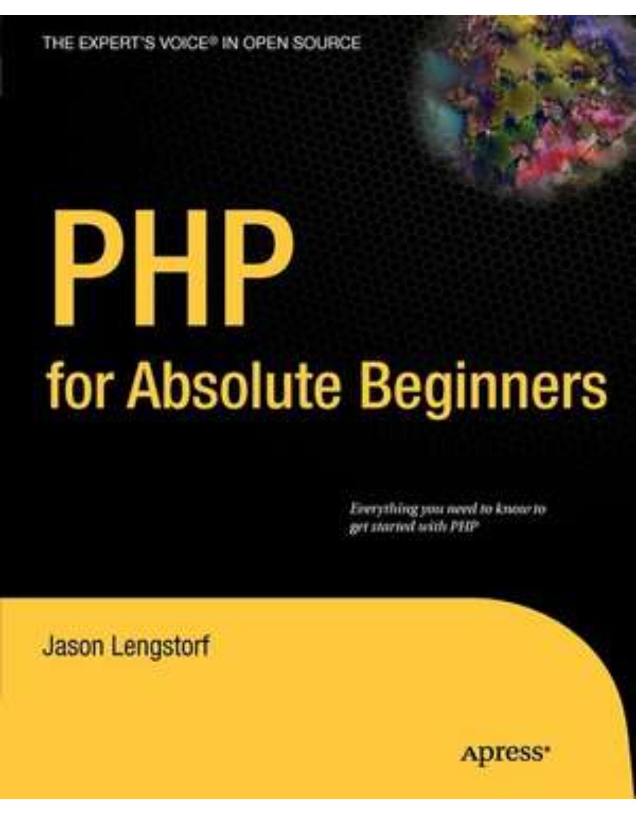 PHP for Absolute Beginners