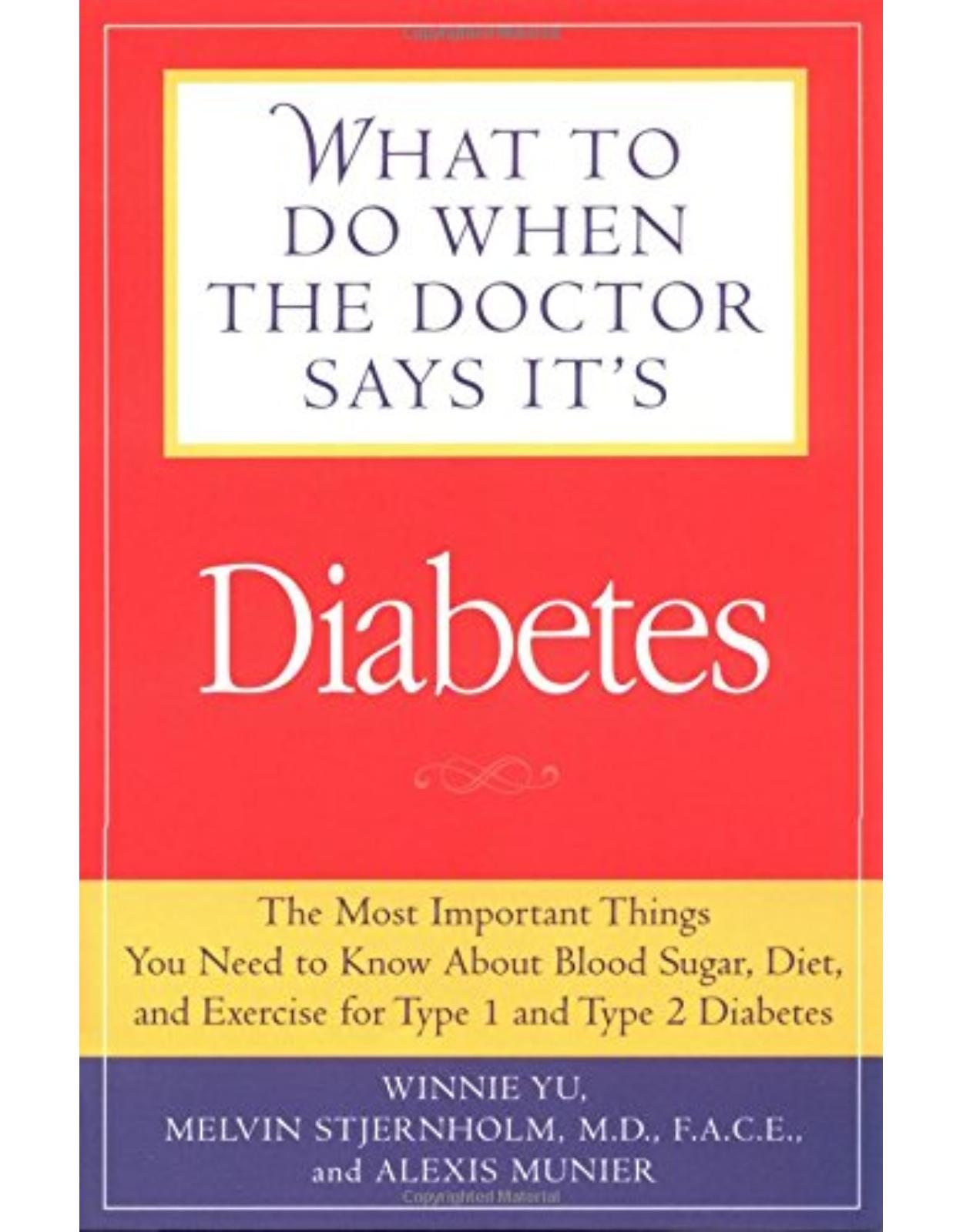 What to Do When the Doctor Says It's Diabetes