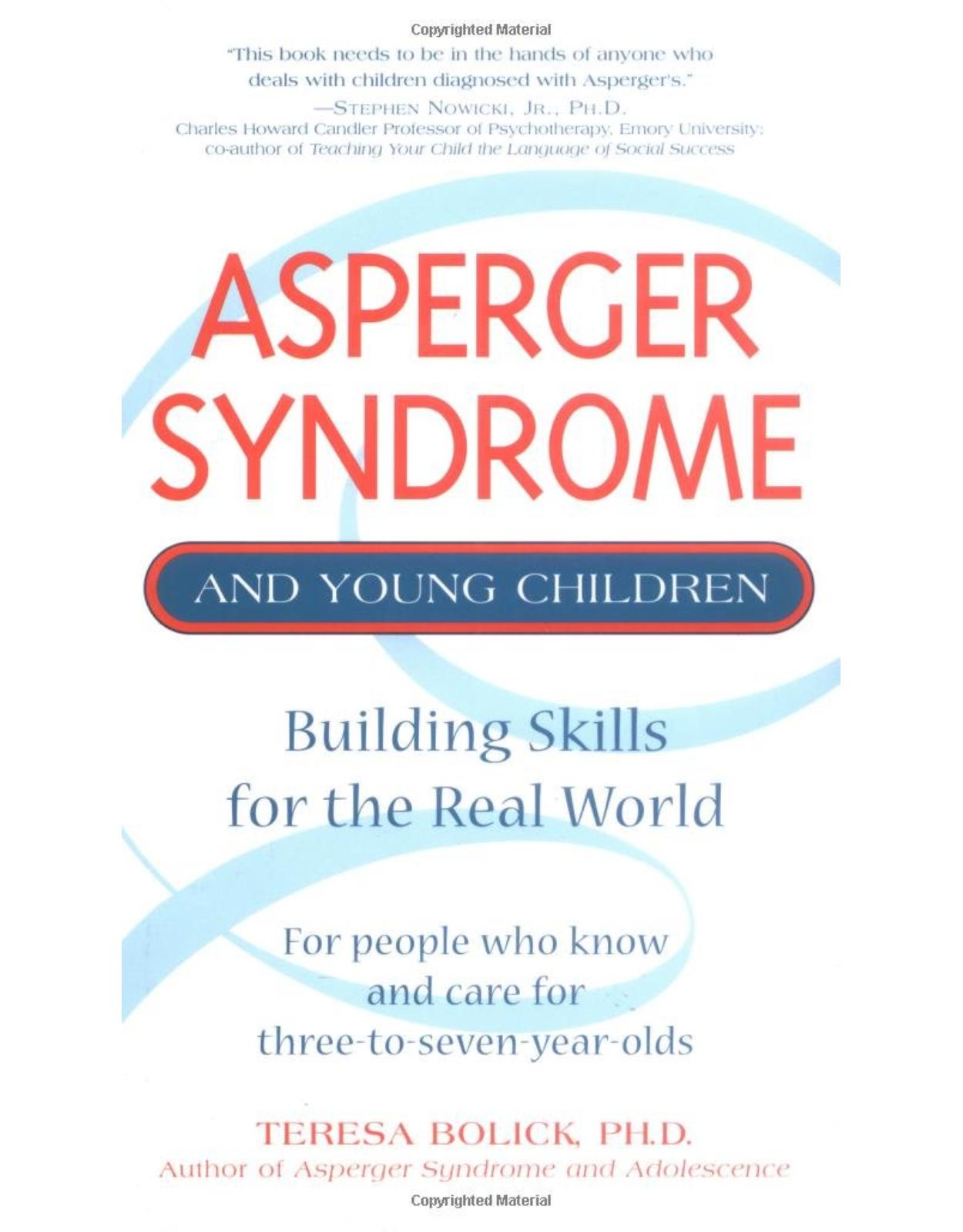 Asperger Syndrome and Young Children