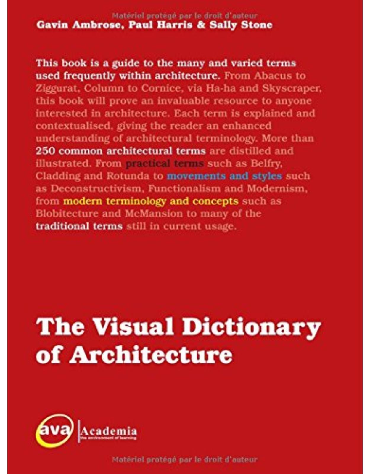 Visual Dictionary of Architecture illustrated edition
