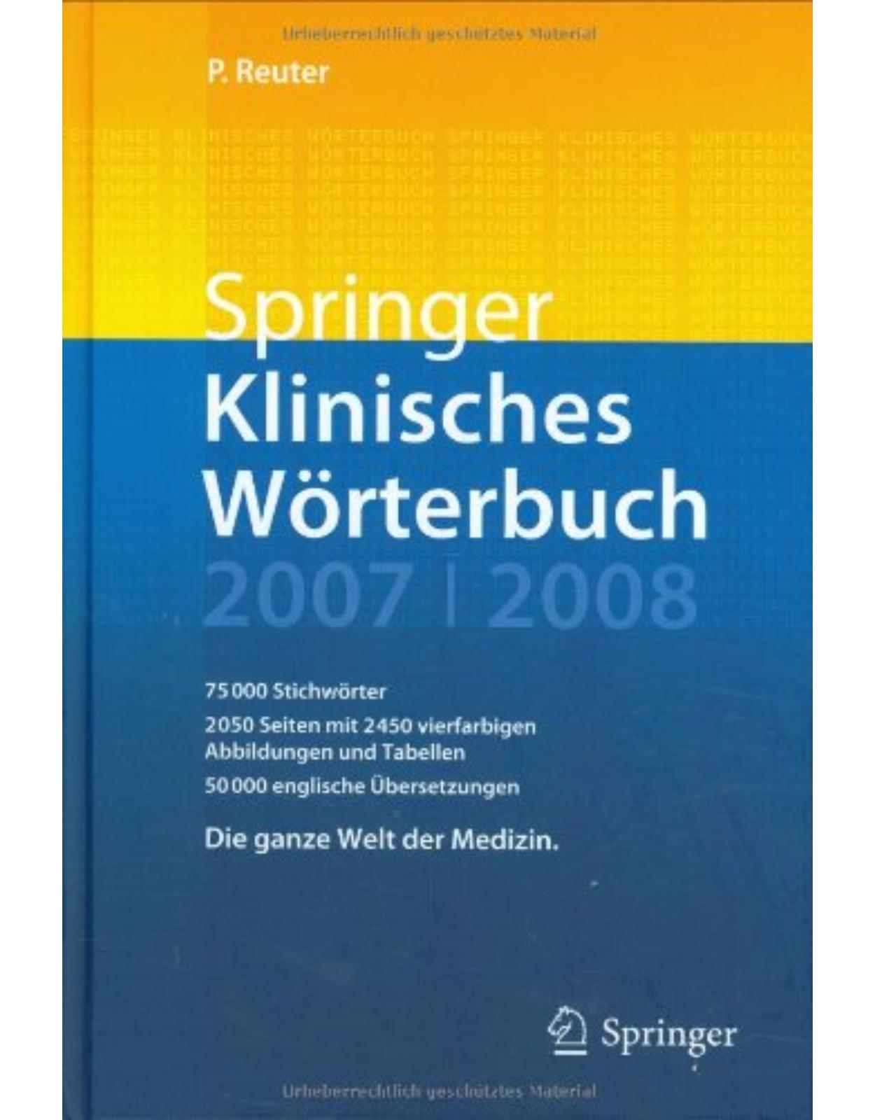 Springer Klinisches Worterbuch 2007-2008
