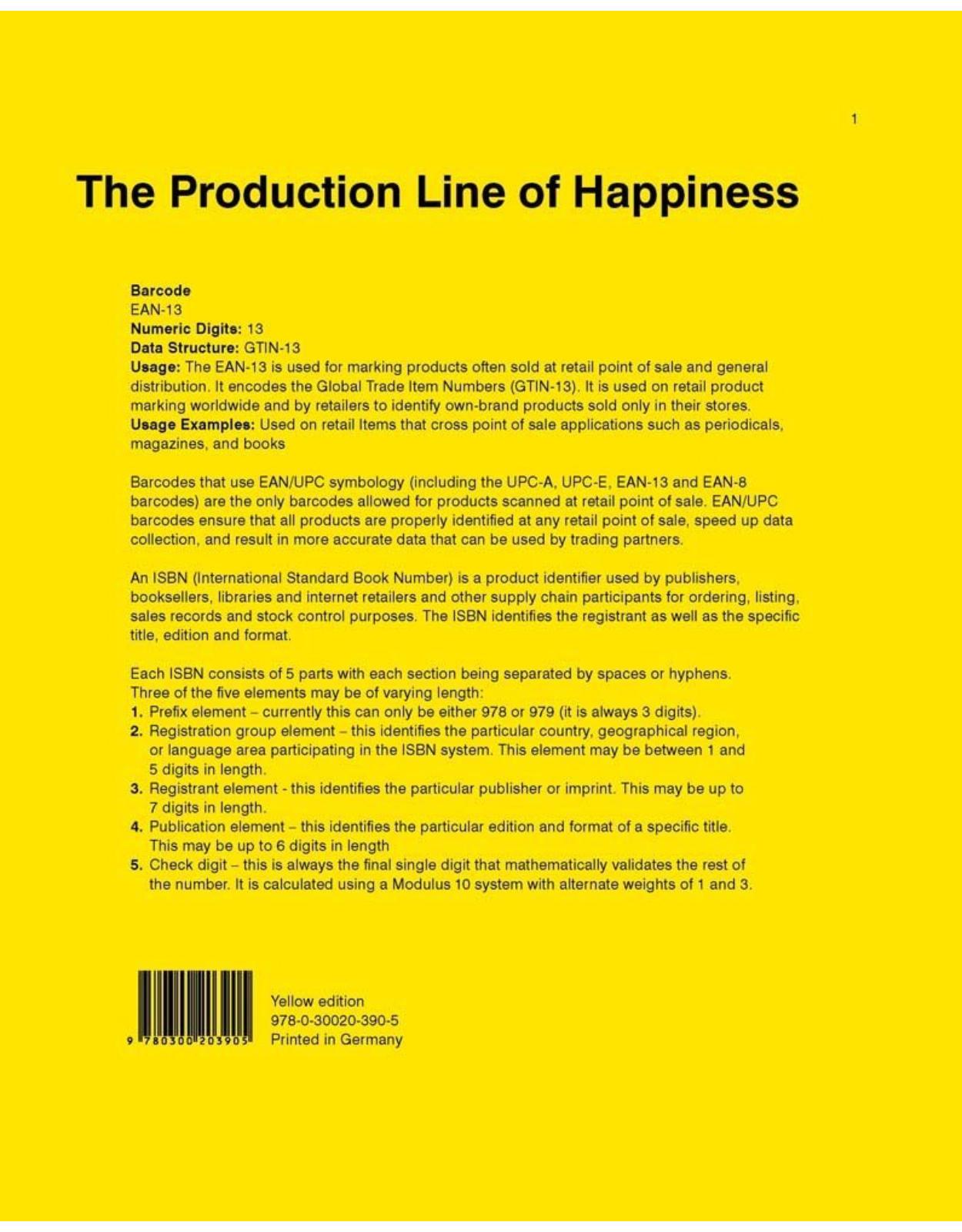 Christopher Williams. The Production Line of Happiness