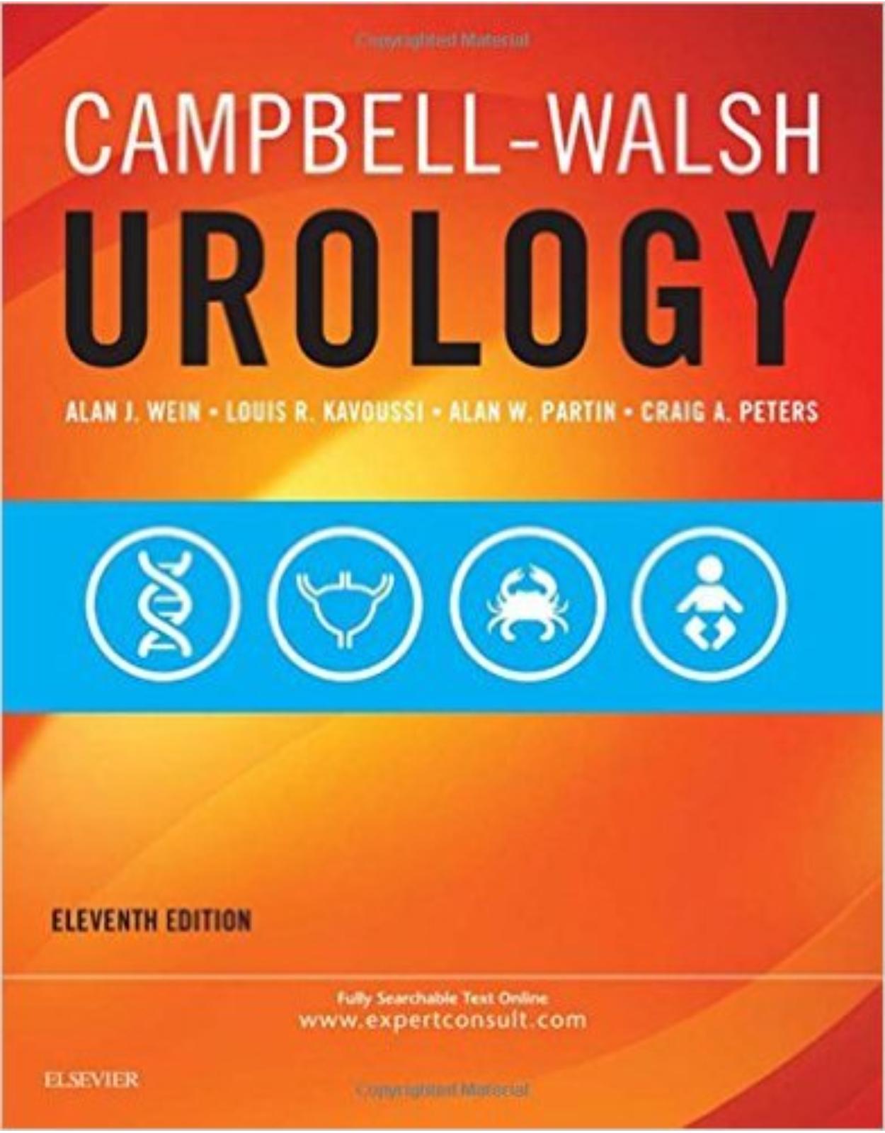  Campbell-Walsh Urology: 4-Volume Set, 11e