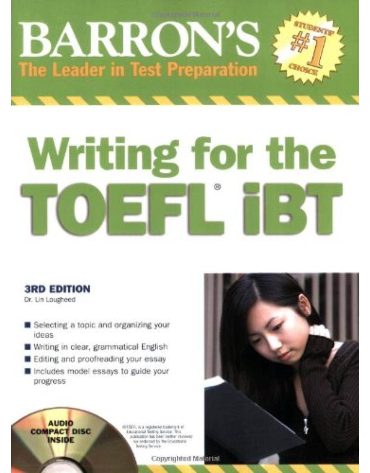 Barron's Writing for the TOEFL iBT. Book with CD