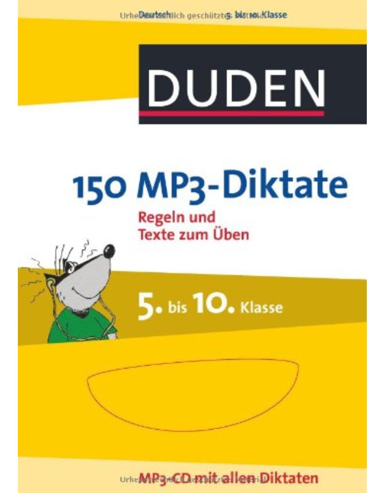 Duden - 150 MP3-Diktate, 5. bis 10. Klasse, m. MP3-CD