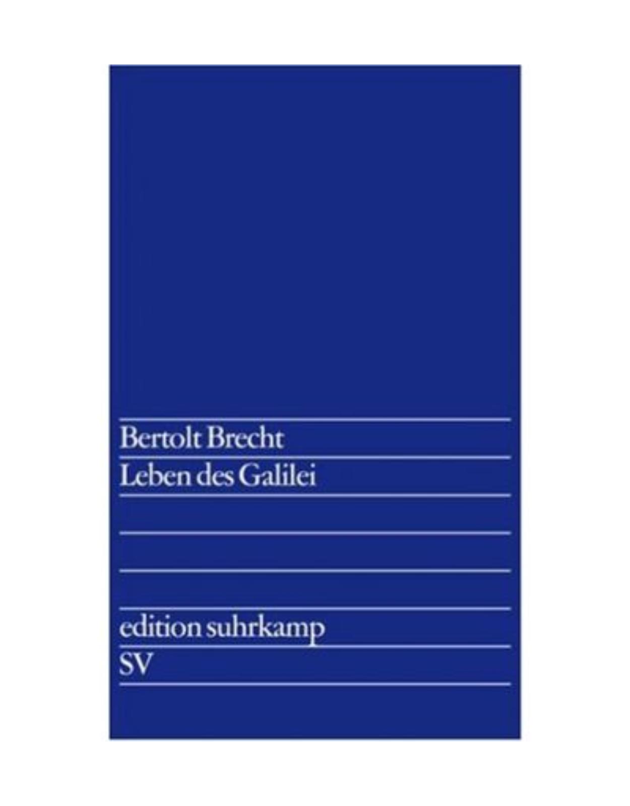 Edition Suhrkamp Nr1 Leben des Galilei