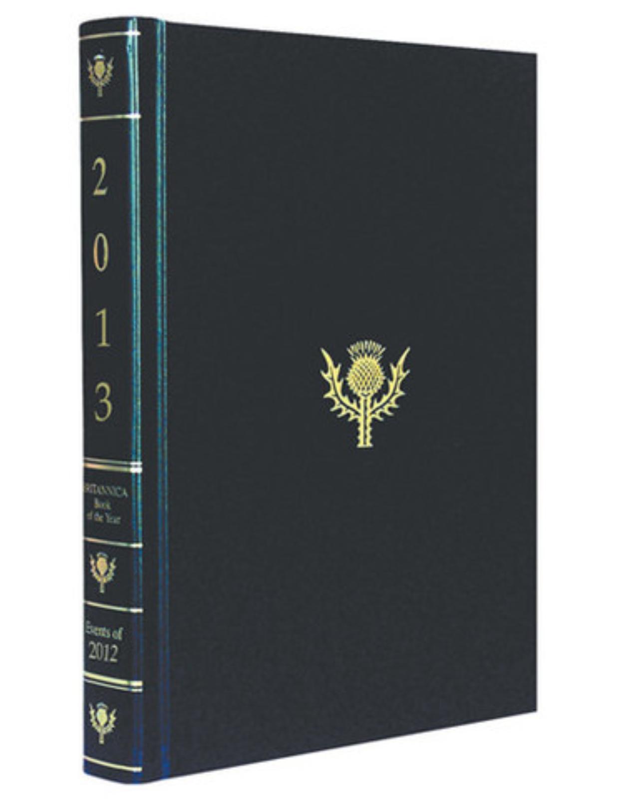 Britannica Book of Year Black Paddled 2013