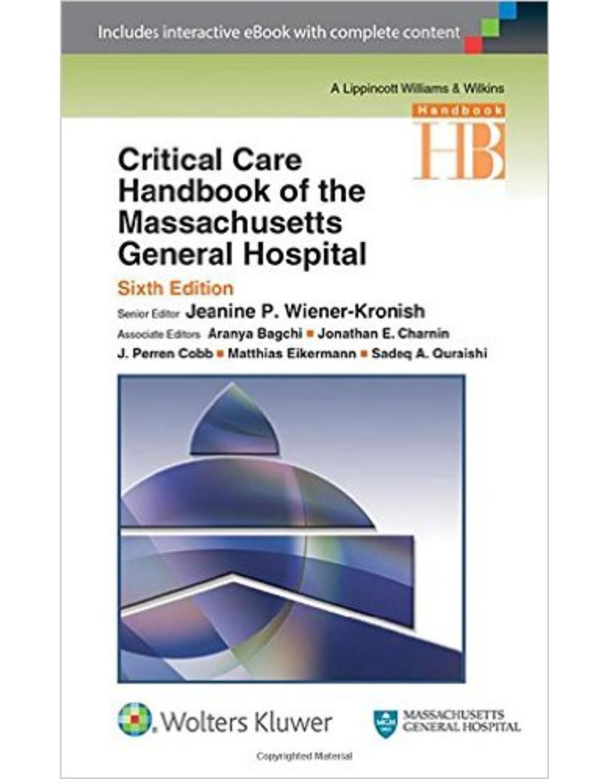 Critical Care Handbook of the Massachusetts General Hospital 