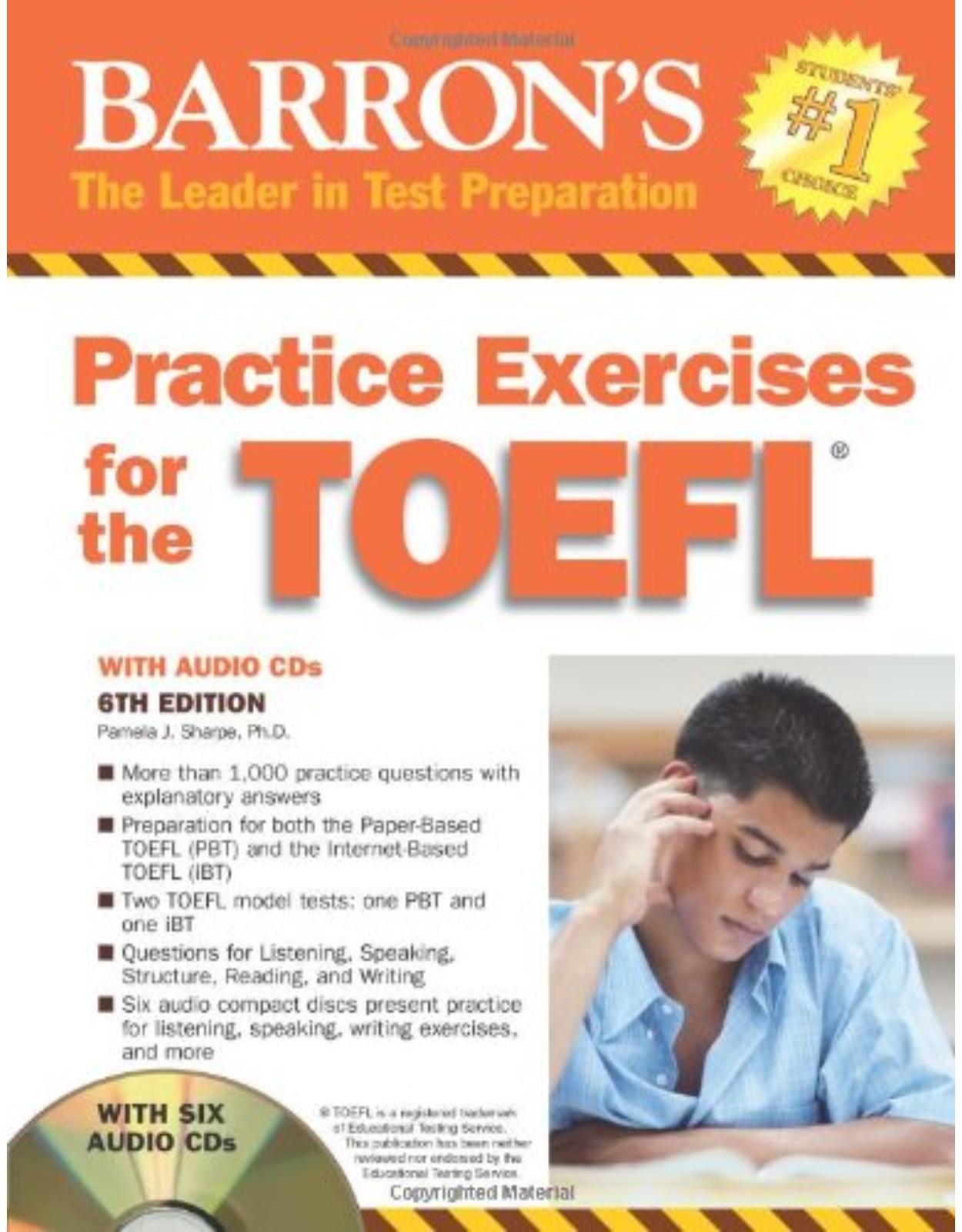 Practice Exercises for the TOEFL. Book with CD