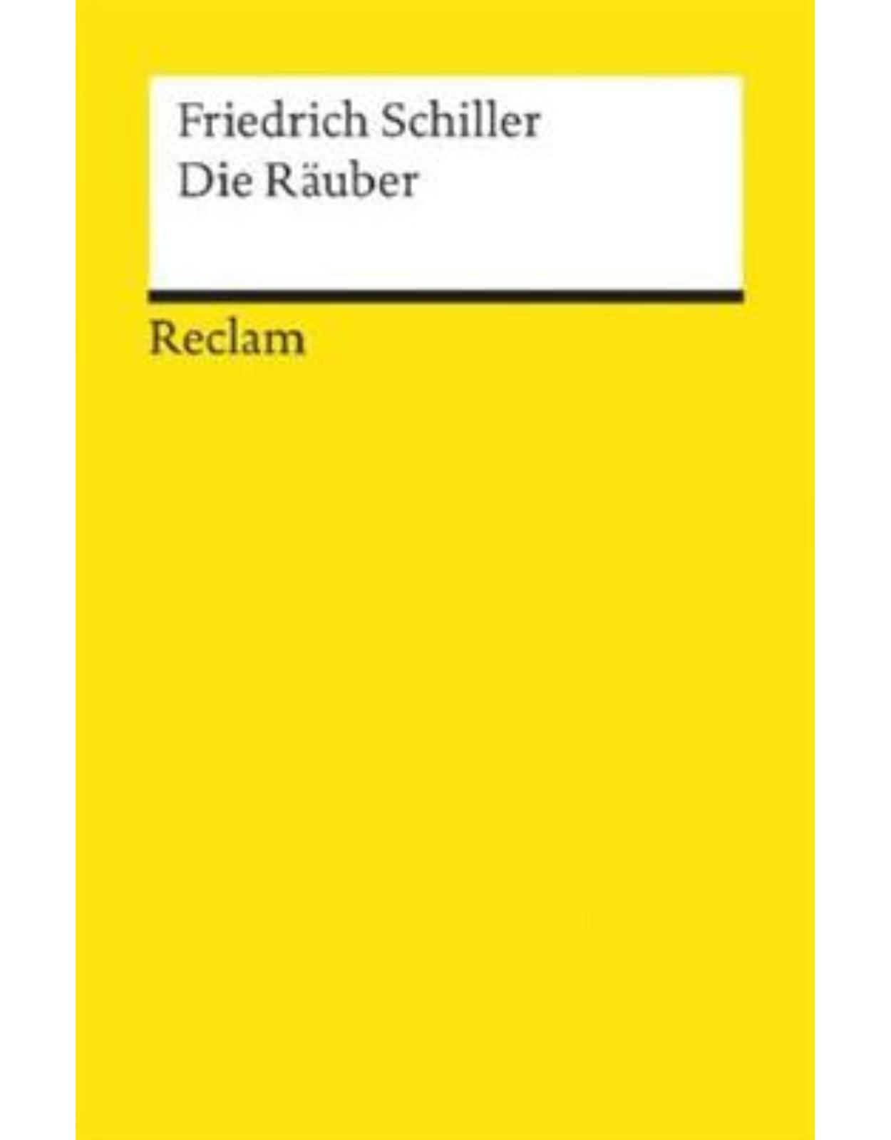 Die Räuber Reclam Universal-Bibliothek, Nr.15