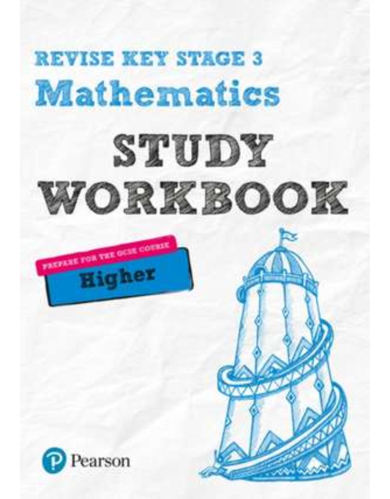 Pearson REVISE Key Stage 3 Maths Higher Study Workbook for preparing for GCSEs in 2023 and 2024