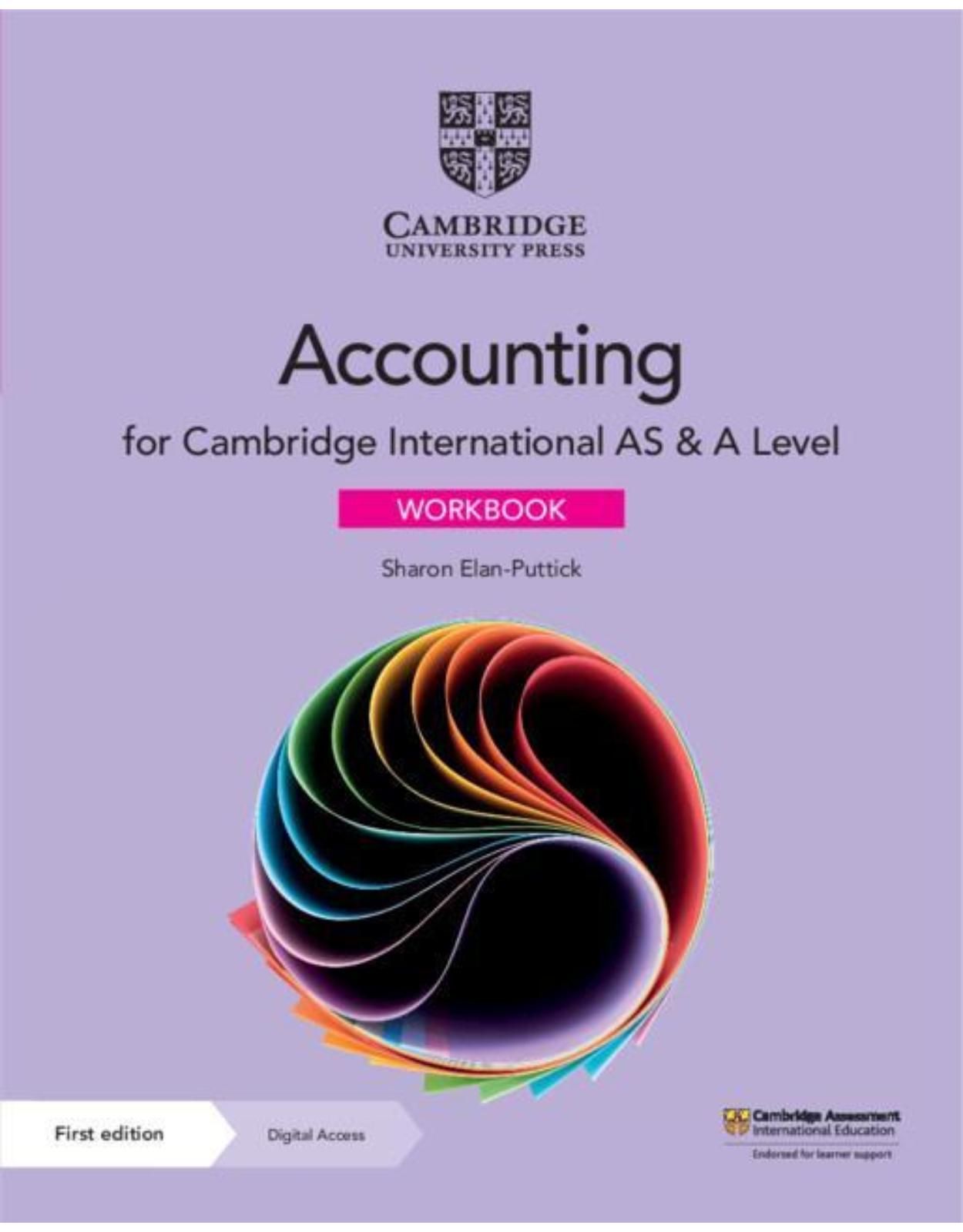 Cambridge International AS & A Level Accounting Workbook with Digital Access (2 Years)