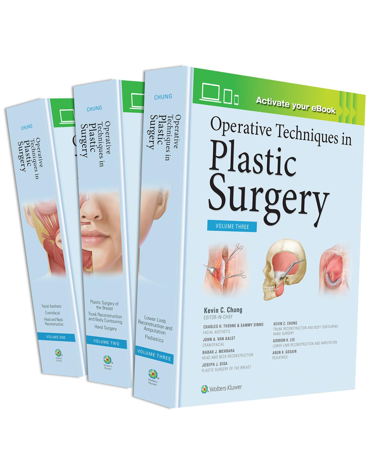 Operative Techniques in Plastic Surgery, 1e, 3 volumes