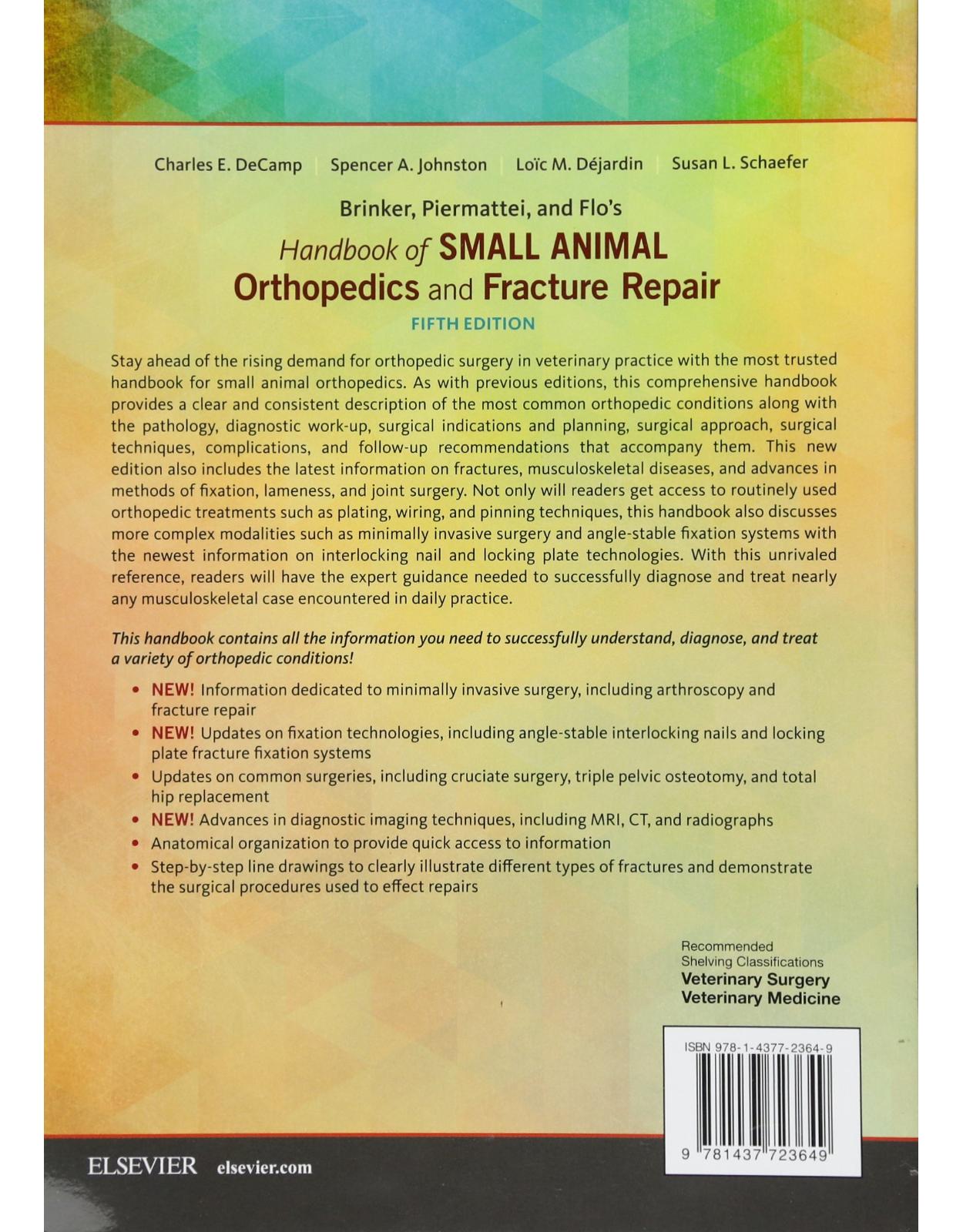 Brinker, Piermattei and Flo's Handbook of Small Animal Orthopedics and Fracture Repair, 5e