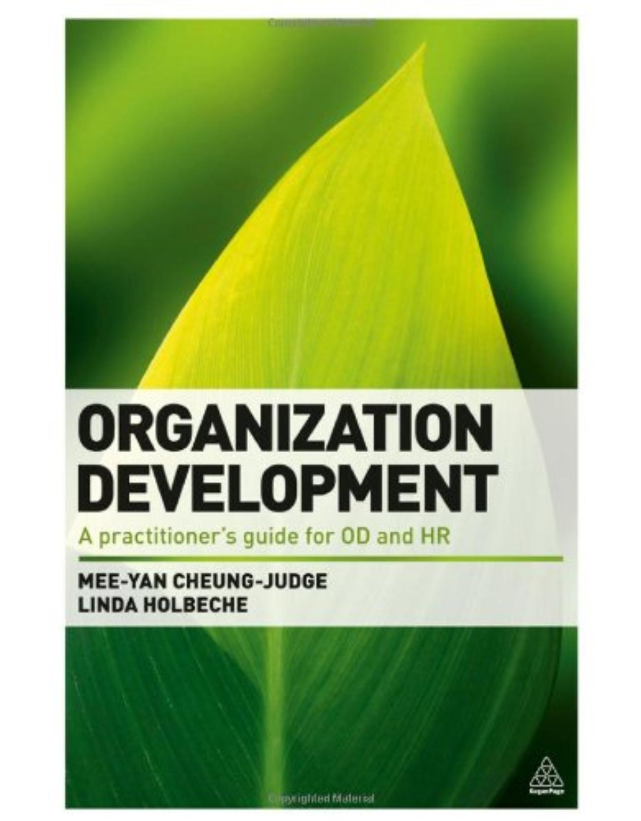 Organization Development A Practitioner's Guide to OD and HR