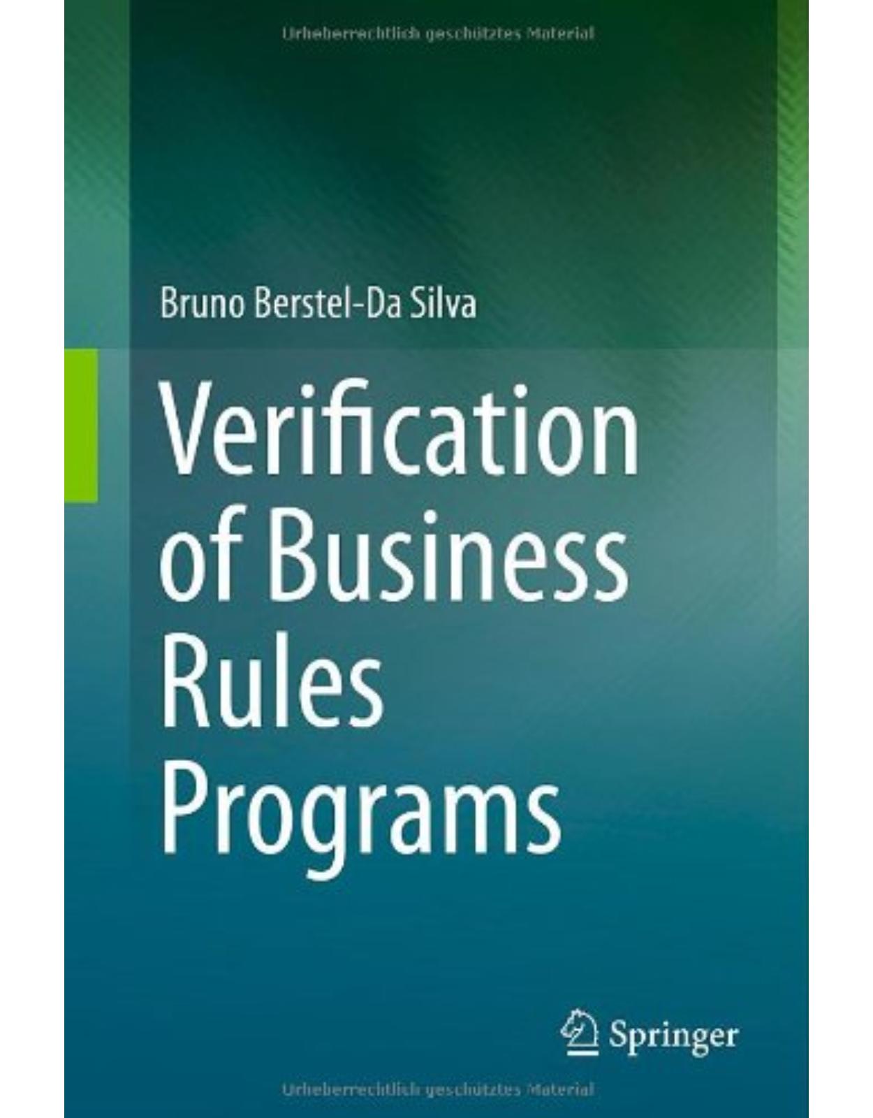 Verification of Business Rules Programs