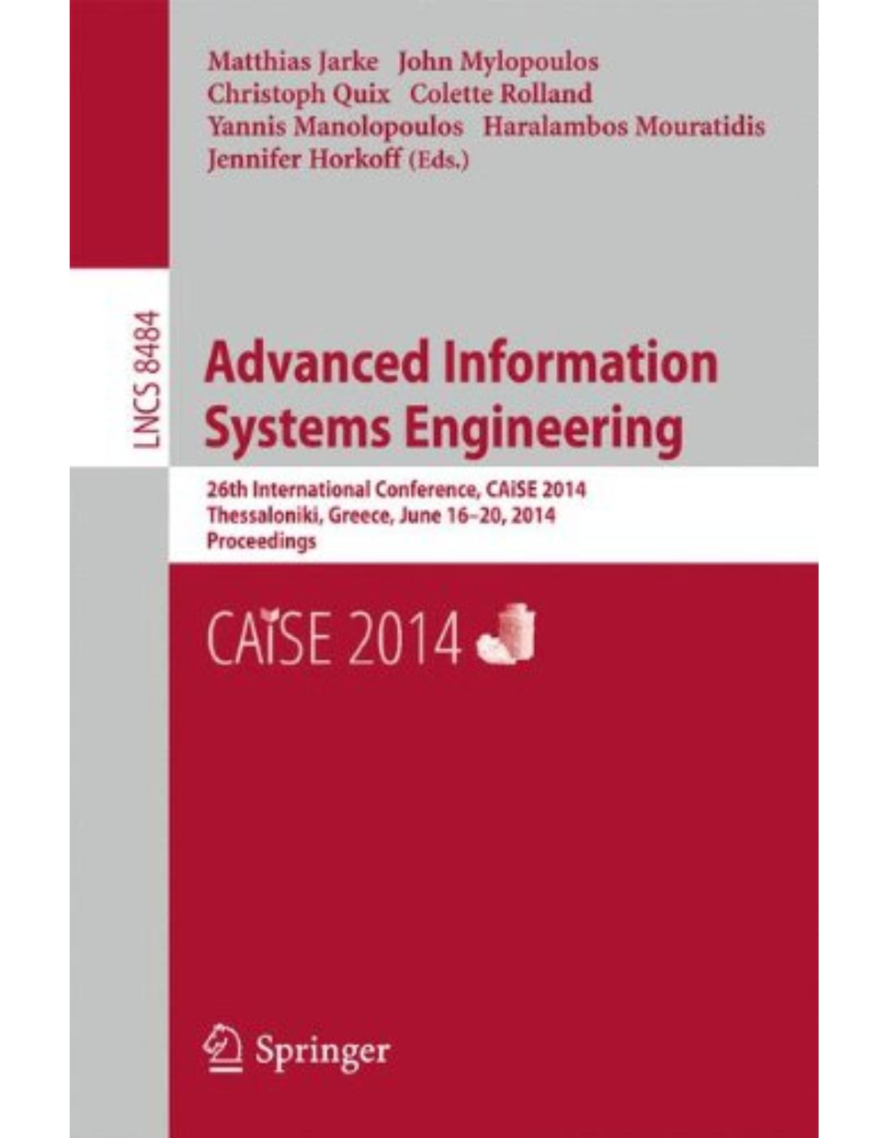 Advanced Information Systems Engineering