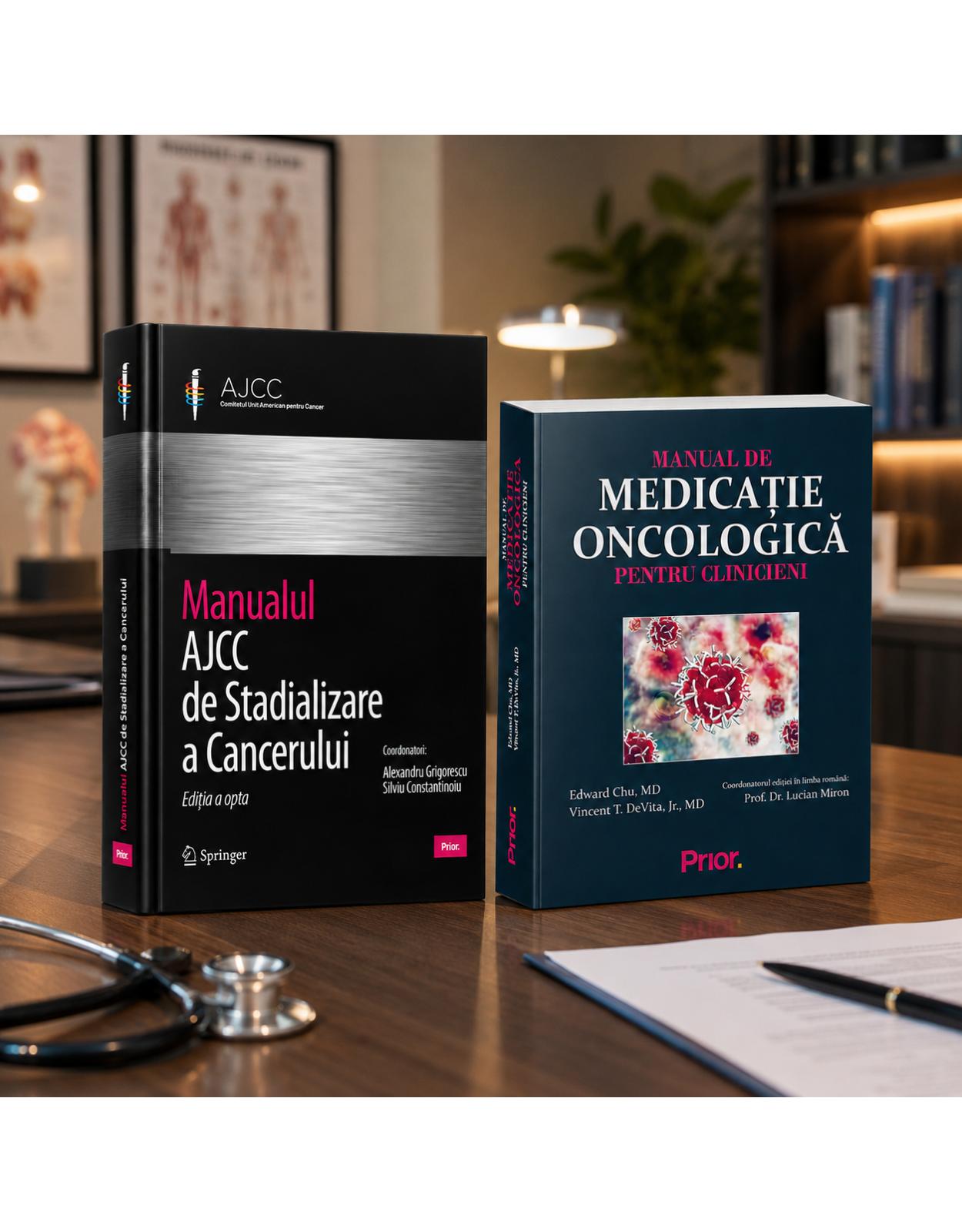 Pachet Oncologie Clinica  Manualul AJCC de Stadializare a Cancerului, Editia a VIII-a + Manual de Medicatie Oncologica pentru Clinicieni