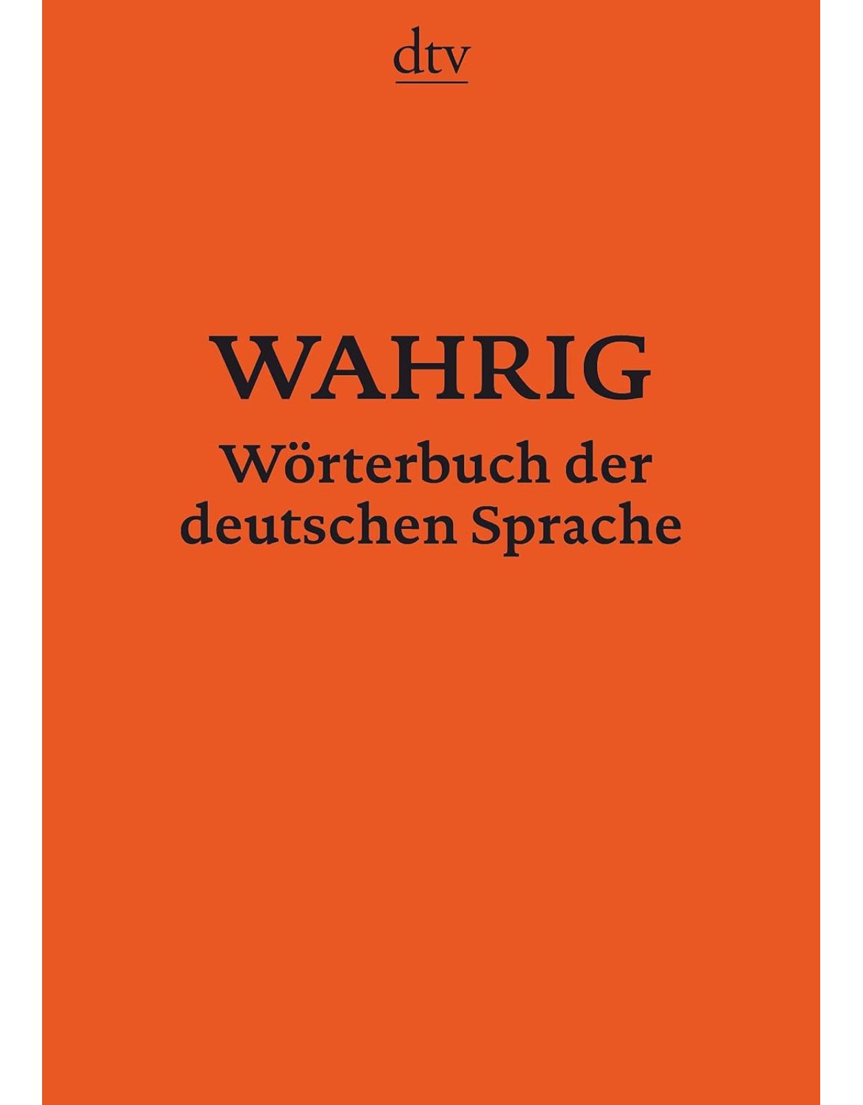 Wahrig Worterbucher: Worterbuch der deutschen Sprache (DTV-Wahrig)