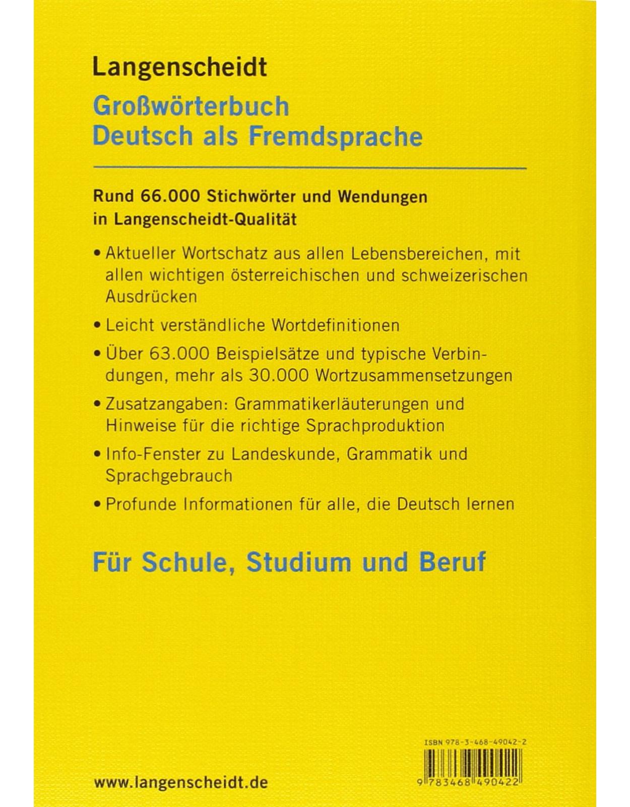 Langenscheidt Großworterbuch Deutsch als Fremdsprache