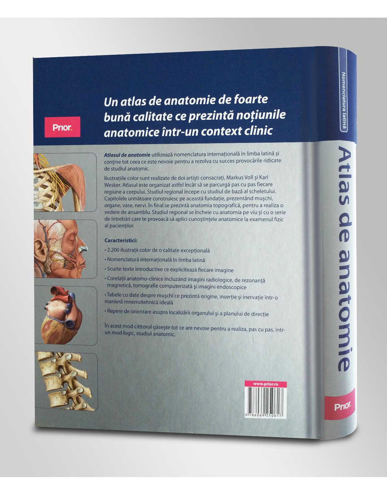 Atlas de Anatomie Gilroy, Nomenclatura latina