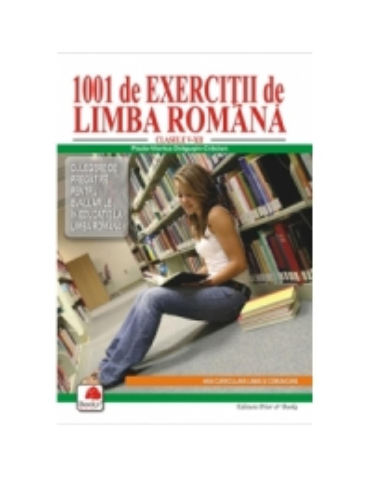 1001 exercitii de limba romana