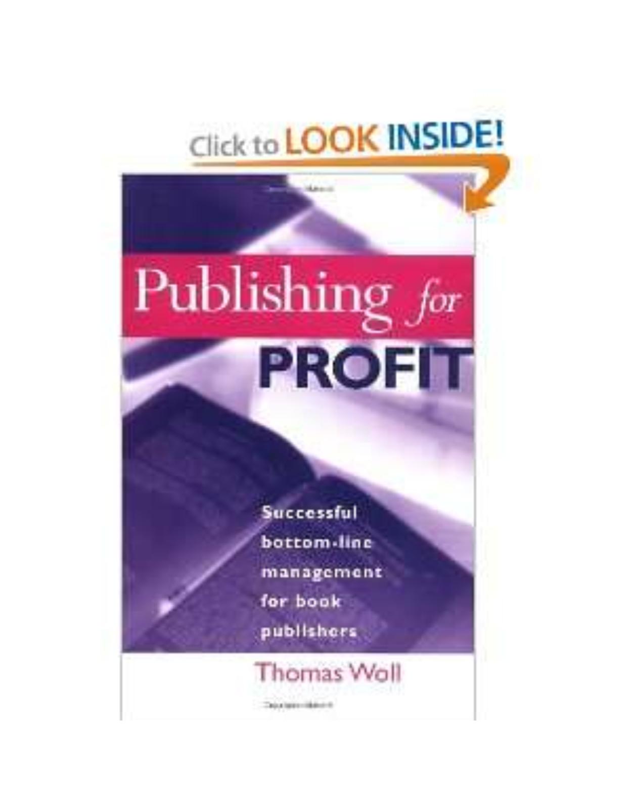 Publishing for Profit