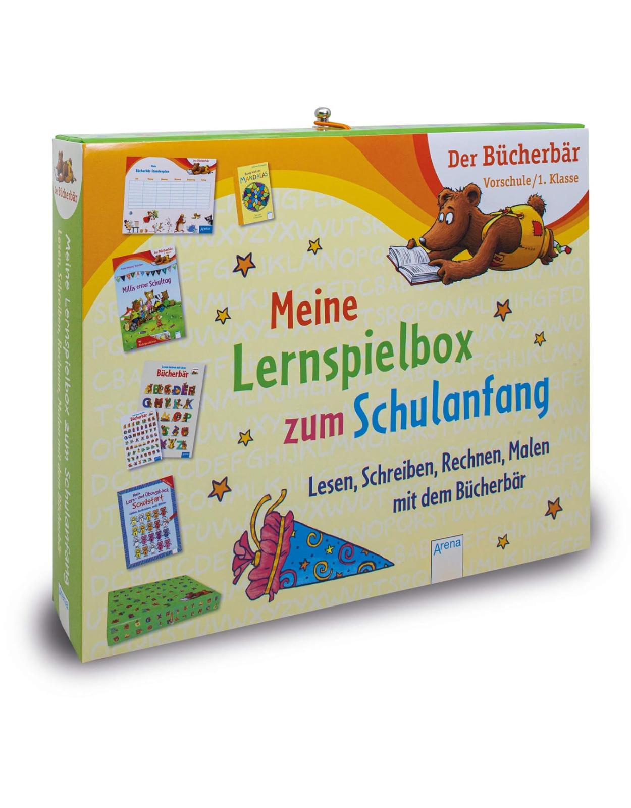 Meine Lernspielbox zum Schulanfang: Lesen, Schreiben, Rechnen, Malen mit dem Bücherbär