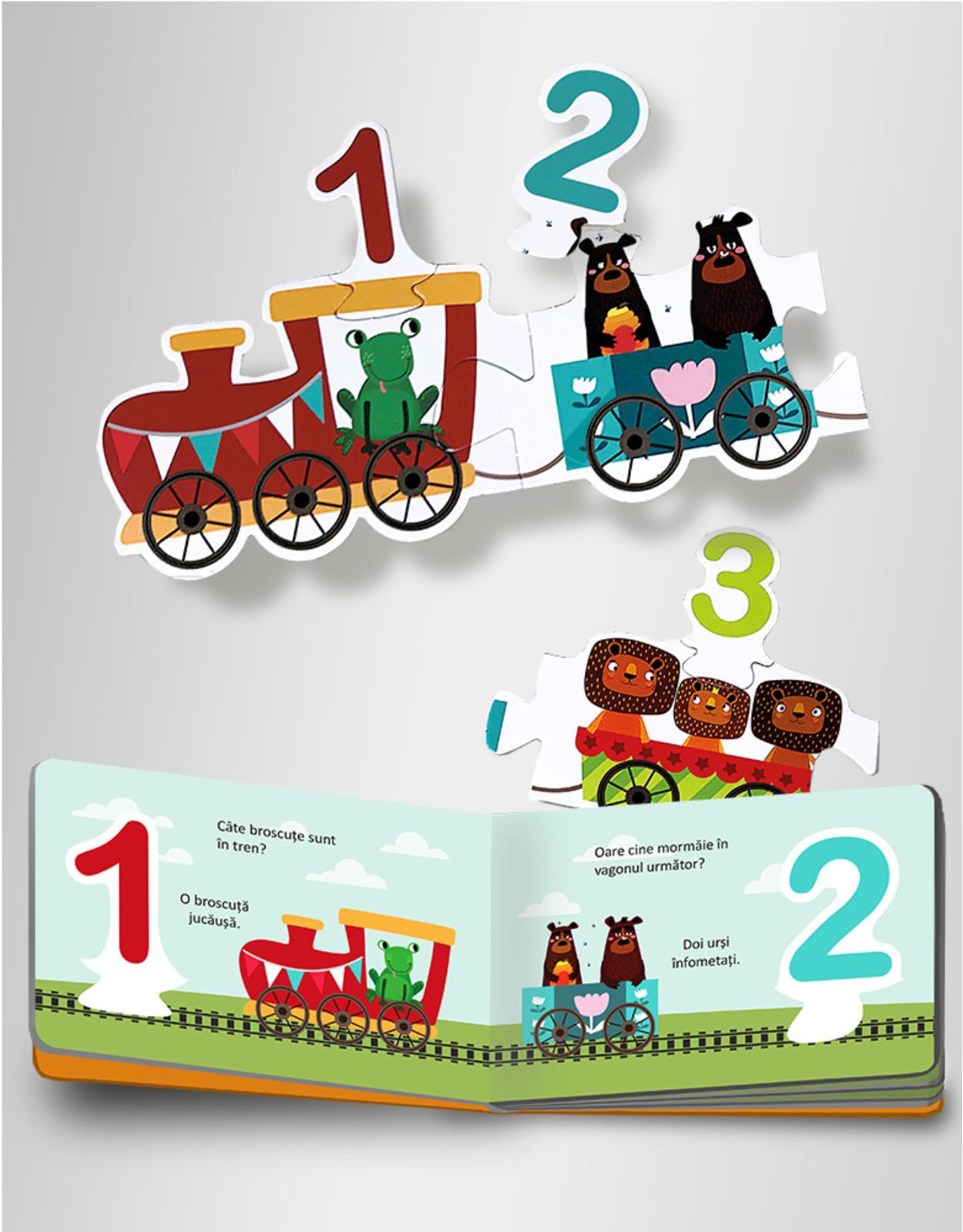 TRENUL 1-2-3 (Set carte + puzzle)