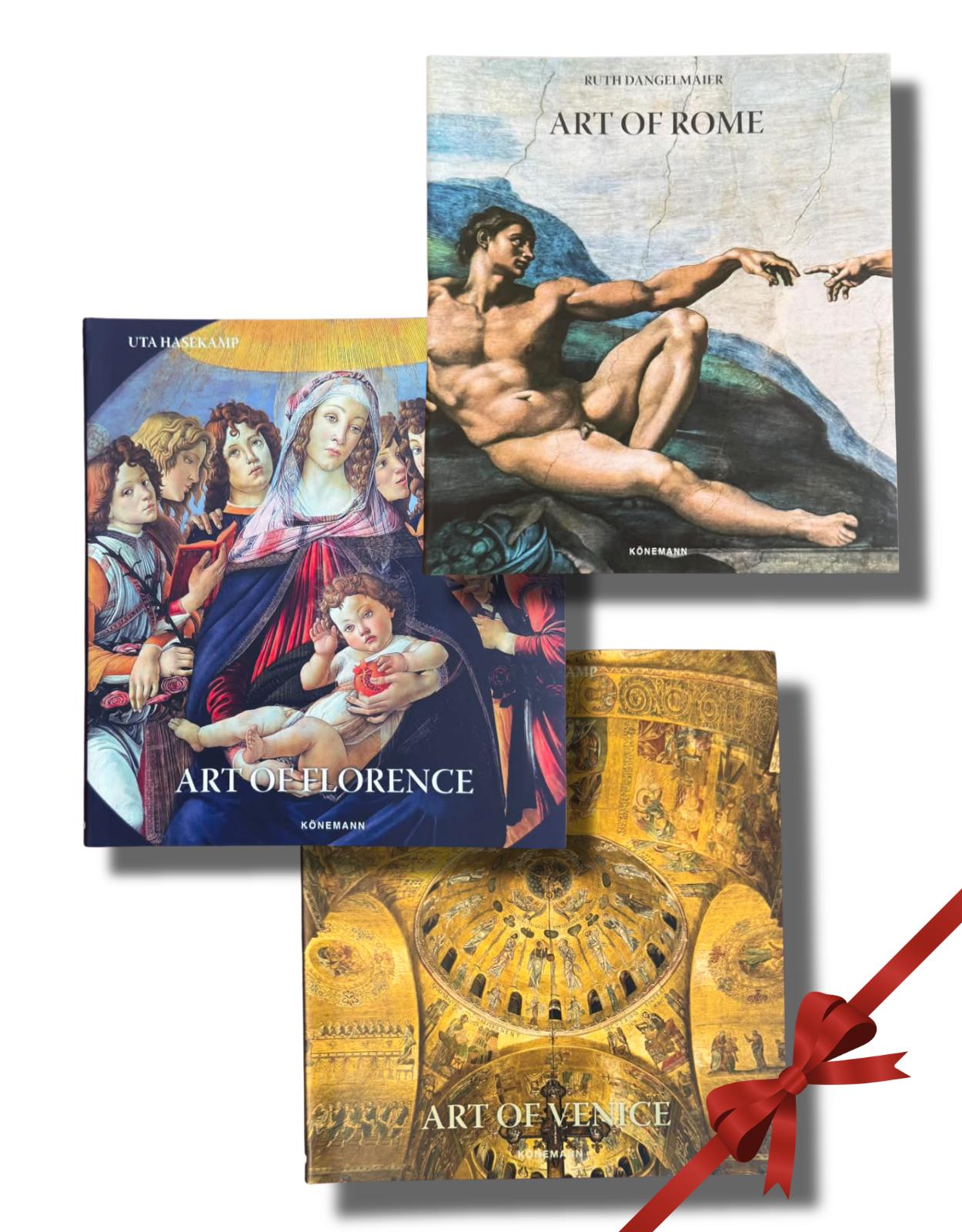 Pachet Albume de artă � Orașe italiene: Roma, Florența și Veneția
